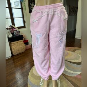 Named Collective Pink Embroidered Women's Joggers